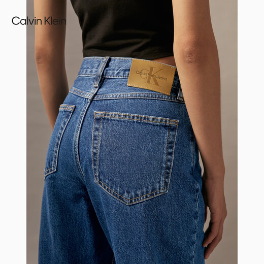 Calvin KleinJeans【复刻90系列】四季款女ck纯棉复古经典直筒牛仔裤40WL795 E5D-牛仔蓝 29