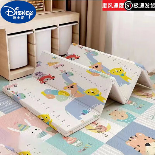 迪士尼（Disney）宝宝爬行垫家用婴儿整张爬爬垫加厚防摔无味儿童泡沫地板垫子 双面加厚1CM【厚度适中】 0.9米X1.4米【无甲醛】