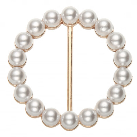 Kaleven's versatile T-shirt corner buttons, knotted buckles, shirt hem fixed buckles, pearl-encrusted diamond silk scarf buckles, waist buttons A05# silk scarf corner buttons