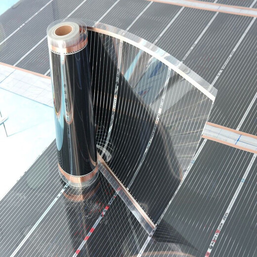 山头林村卡驰慕宁品质石墨烯地暖电热膜家用电热膜电热炕石墨烯地热碳纤维 进口PTC变频黑膜3代 2.6*1.75米双温控器厚反射膜