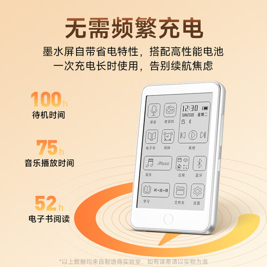 Fanmu BF01 mp3/mp4 player, lossless music player, ink screen, 32G large memory, students listening to English, Bluetooth 5.3, English-Chinese dictionary, 3.52 inches