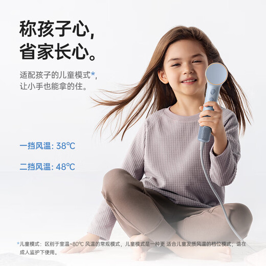 Leifen Mini Lite high-speed hair dryer household quick-drying hair care negative ion high-wind hair dryer gift for male and female friends Mini Lite high-speed hair dryer - white