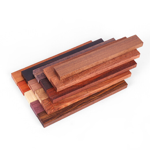 Qianbaolai peach wood hairpin material handmade mahogany small material wooden hairpin mahogany corner material carving material rosewood wood DIY hairpin red pear length 18cm width 2.5cm thickness 1cm