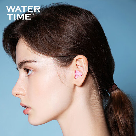 WATERTIME/Shuichuan Swimming Waterproof Earplugs Nose Clip Anti-water Ingress Soundproofing Noise-Canceling Earplugs Children Adults Transparent Color