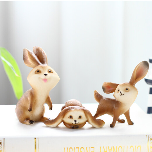 Hongri Guanghui creative home decorations, cute little rabbits, resin ornaments, crafts, cartoon animals, birthday gifts, charming Puxi