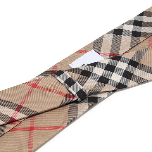 Burberry (Burberry) Burberry / Burberry Men's Silk Tie chinois Gift de la Saint-Valentin 80116931 Plaid rétro beige classique