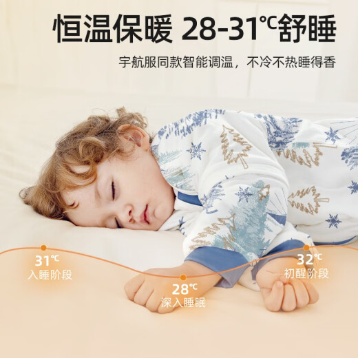 Betis Peptide Soft Sleeping Bag Baby Spring and Autumn Constant Temperature Newborn Baby Split-Leg Anti-Kick Quilt Temperature-Sensing Standard Children's Anti-jumping Bag [Peptide Soft] Spring and Autumn Double Layer - Temperature Sensing (20-26) Sea Whale S Size 60-85cm (recommended 6, -18 months)