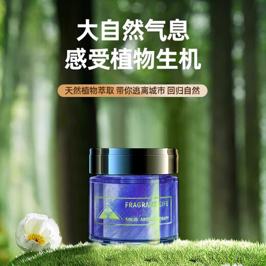 Jiabolan Car Aromatherapy Car Perfume Car Fragrance Solid Ointment Cologne Car Deodorizing Quicksand Ornaments Car Products 2 Bottles
