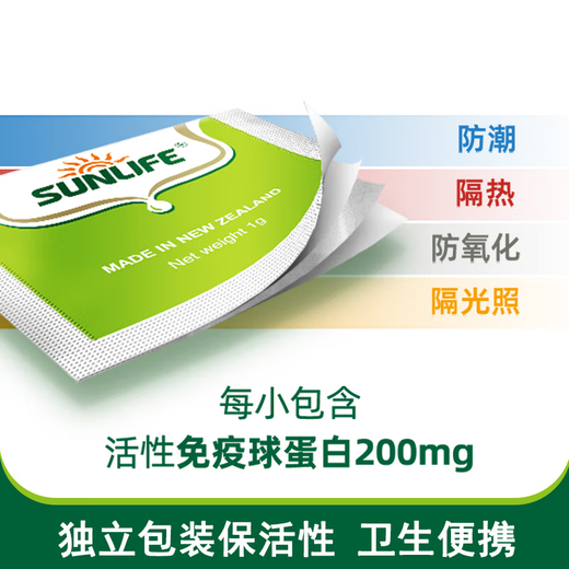 
Life Sunshine Infant and Child Adult Nutrition Pure Beef Colostrum Powder 20% Immunoglobulin New Year Gift Box 60g*2