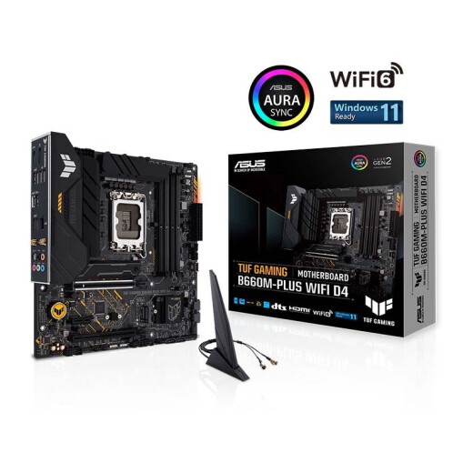 Intel (Intel) 12th Generation Core CPU ASUS B660/H610 Juego de placa base CPU Set Board U Set ASUS TUF B660M-PLUS WIFI D4 I3-12100F Caja