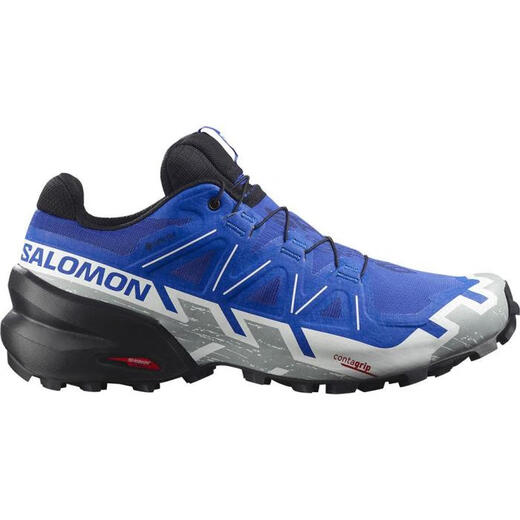 萨洛蒙（Salomon）男鞋越野跑鞋SPEEDCROSS6高回弹运动鞋抓地防水透气减震G9214 LUNAR ROCK/BLACK/SUNNY LI 10.5 /44 2/3