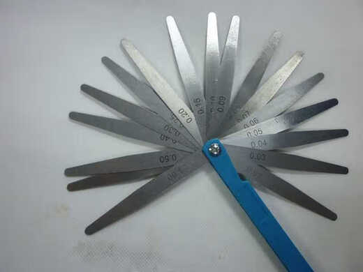 Feeler gauge single piece feeler gauge piece thickness 0.02-1.0mm spring steel gap gauge feeler gauge piece length 100mm-300 100 length 0.05