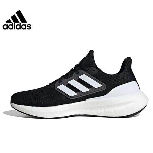 Adidas lauft Männerschuhe PureBoost Schock absorbieren atmungsaktive Low Top Leichtes Training Sportschuhe Herren-Popcorn-Laufschuhe If4839-Black/Weiß 40 [Vorgeschlagene Fußlänge 24,5 cm]