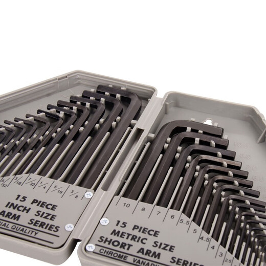 Kraftwells öffentlich-englisch flacher Kopf-Sechskant-Schraubenschlüssel 30-teiliger CRV-Schraubenschlüssel KH3049 10-teiliger Flachkopf Hexagon Set KH5009