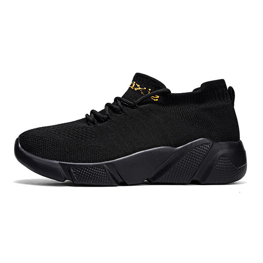 Dianou 2025 Nouvelles chaussures célibataires décontractées grandes tailles SOLUX SOLUX SOBSE SPORTS SHOINS PULODIQUE POLUSTUTILE TOP TOP SOCK SOCK LLN 7027 Couleur de soie de poisson noir 36