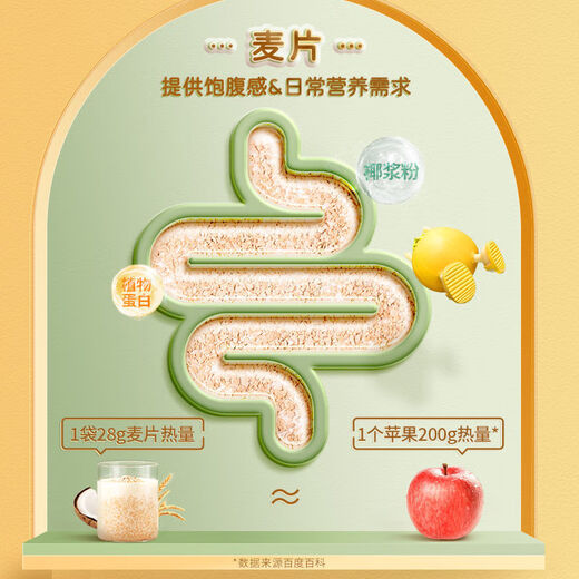 Hainan specialty Nanguo coconut milk oatmeal 560g ready-to-eat oatmeal fruit-flavored breakfast drink nutritional bag 420g simple coconut milk oatmeal 840g (30 small bags)