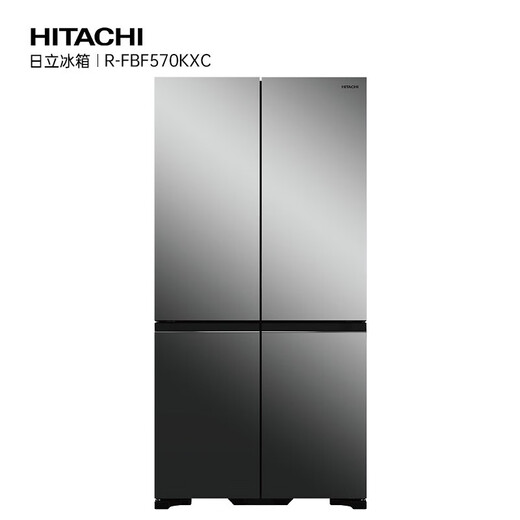 Hitachi (HITACHI) 573L cross-door refrigerator imported large-capacity side-by-side classic model vacuum preservation automatic ice making rapid refrigeration R-FBF570KXC national subsidy cross-door flagship machine crystal mirror color