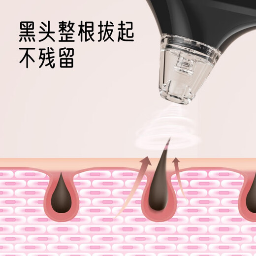 Yingqu Blackhead Suction Instrument, Beauty Instrument, Blackhead Suction Instrument, Blackhead Shovel, Acne Blackhead Suction Device, Electric Blackhead Remover, Blackhead Suction Instrument, Blackhead Remover, Pore Cleaning Instrument, Titanium Sky Silver