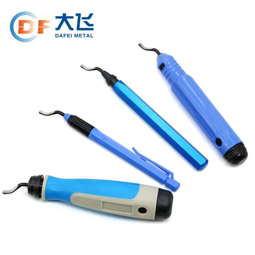 Dafei Edelstahl Deburring Scraper Manual Trimmer Trimmer Edge Trimmer Blatt Schaber Blade Debring Tool Burring Trimmer BD5010 [10 Teile des Dreiecks Scraper]