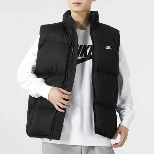 耐克（NIKE）男装运动套装 新款运动休闲时尚马甲训练束脚梭织长裤 两件套 FB7374-010+FB7498-010 S