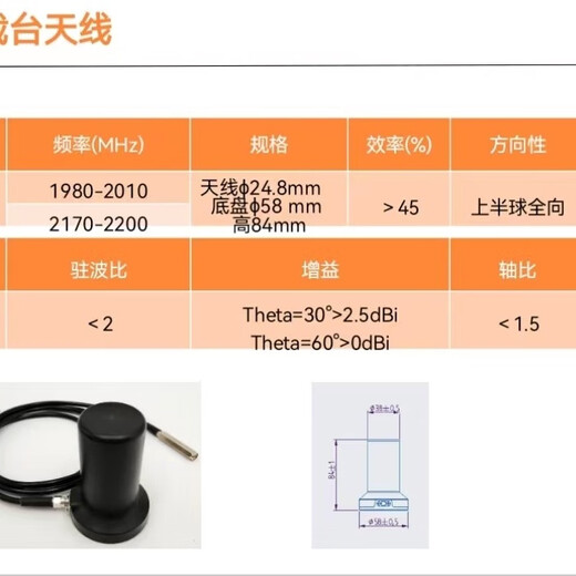 Yalanda Tiantong satellite phone car omnidirectional antenna, suitable for Starlink Tiantong, Yuntian Intelligence, Le and many manufacturers