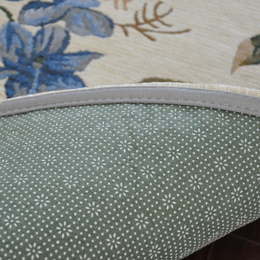 Zhonghong European pastoral chenille jacquard door mat entry entrance floor mat washable and machine washable wear-resistant blended woven computer chair mat foot mat non-slip floor mat entrance door 2601 blue 70*140CM