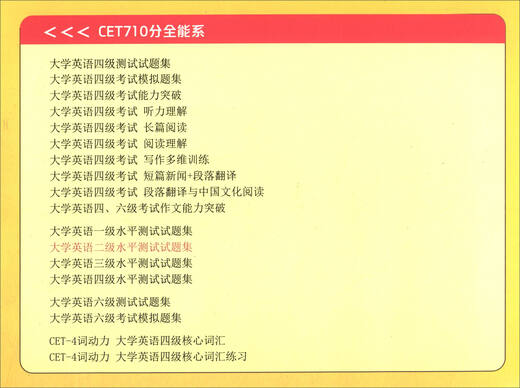 
[Kyokura Sufa Tomorrow] CET710-point all-round department: College English Level 2 Proficiency Test Question Collection (Sixth Edition) 9787544**9858