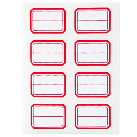 Guangbo 80 pièces 23 * 33 mm / cadre rouge
