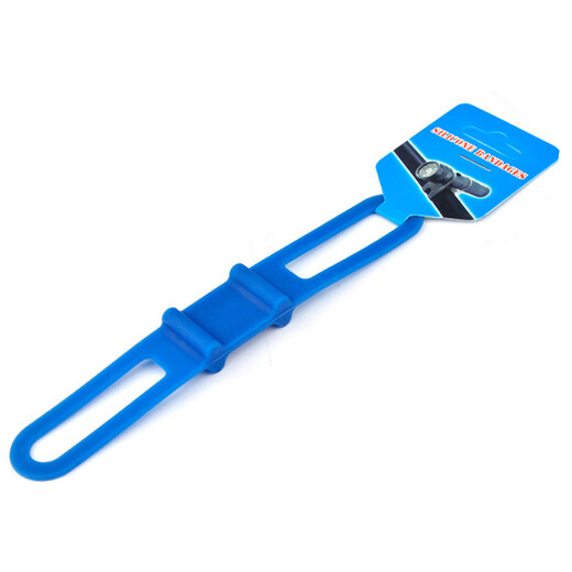 Jieyida bicycle light holder silicone light holder silicone strap mountain bike high elastic silicone strap handlebar with flashlight with riding equipment accessories blue 5 pieces