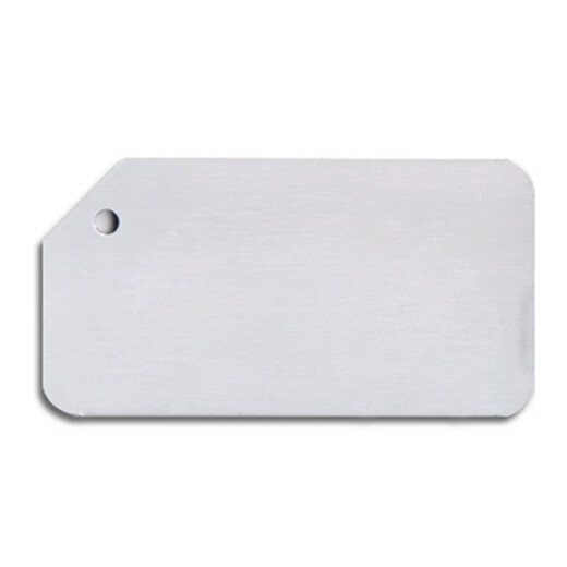Benzheni Suitcase Aluminum Alloy Luggage Tag Metal Boarding Pass Suitcase Consignment Tag Trolley Case Identity Tag Including Handwritten Card Brushed Silver