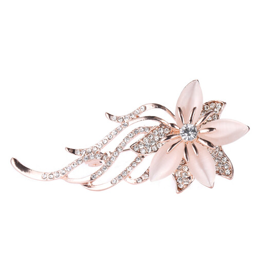 Idel's new jewelry Korean style fashion imitation cat's eye retro diamond brooch clothing decorative corsage creative pin gift colorful flower brooch XZ0062