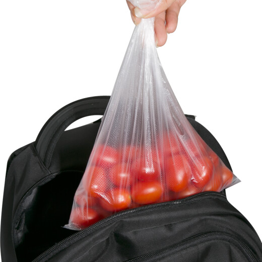 Miaojie large portable vest-style fresh-keeping bags 140 pieces strap-type plastic food bags kitchen supermarket