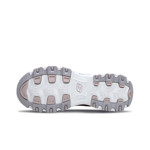 斯凯奇（Skechers）凯奇老爹鞋女士熊猫鞋刺绣厚底内增高小白鞋子休闲百搭季 11977-粉红色/ltpk 35
