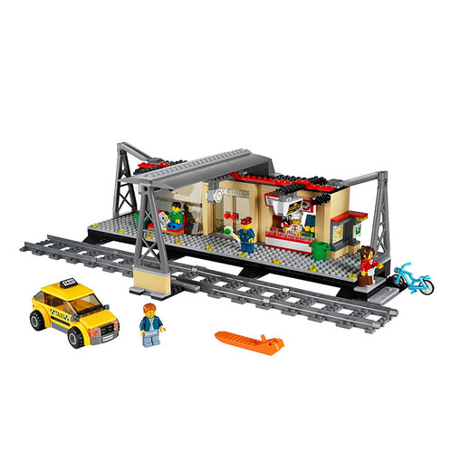 乐高（LEGO）City城市火车系列 拼插积木儿童玩具生日礼物 火车站 60050