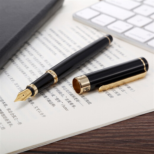 
Picasso (pimio) pen Signature pen Business office gift Adult student writing practice Male and female graduation gift Iridium ink pen 902 bright black gold clip