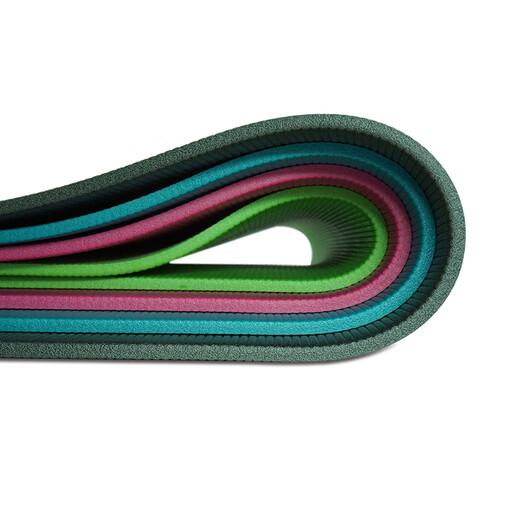 AIREX Swiss Pilates training mat, yoga mat, widened and thickened rehabilitation training mat, physical fitness mat, professional environmentally friendly yoga 180 training mat, charcoal gray, thickness 10mm