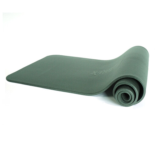 AIREX Swiss Pilates training mat, yoga mat, widened and thickened rehabilitation training mat, physical fitness mat, professional environmentally friendly yoga 180 training mat, charcoal gray, thickness 10mm