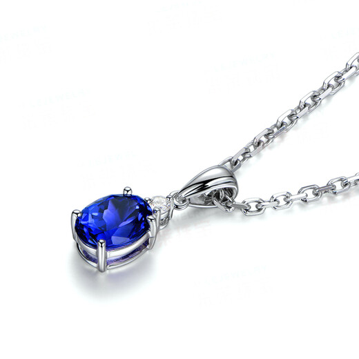 Millai Jewelry 2.2 carat tanzanite pendant 18K gold inlaid colored gemstone necklace customized as a birthday gift for my wife 1.2 carat tanzanite pendant