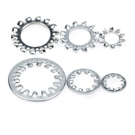 XMSJ iron external tooth lock washer gasket internal tooth stop washer stop washer anti-loosening washer metal gasket 3 external teeth 500 pieces