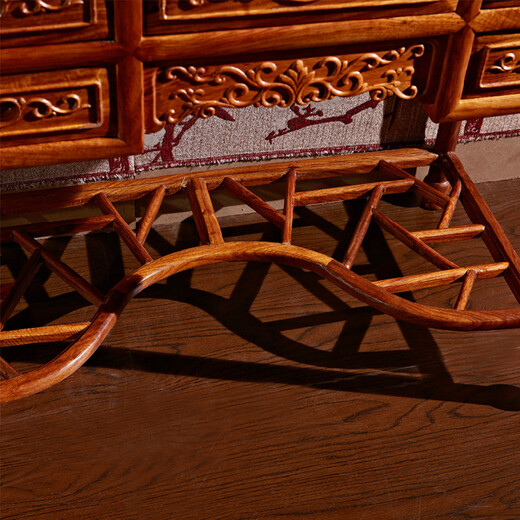 Andi mahogany furniture African rosewood (scientific name: Hedgehog rosewood) dressing table, new Chinese style classical bedroom solid wood furniture dressing table dressing table, flip top dressing table, dressing table + makeup stool (with tissue box)