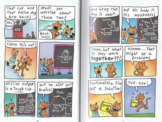 Micro flaws, mind careful shooting, learn the music, Detective Dog Set 1-3, imported from the original English version, genuine children's comic book Dog Man (7-12 years old)