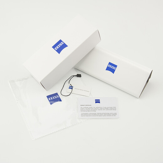 Zeiss (Zeiss) Cadre Full Frame Titanium + Board ZS-75005-F222 Verres optiques Cadre des hommes et des femmes Business Casual Far et Myopia Verres de verres Frame marron Brown Mots 56 mm