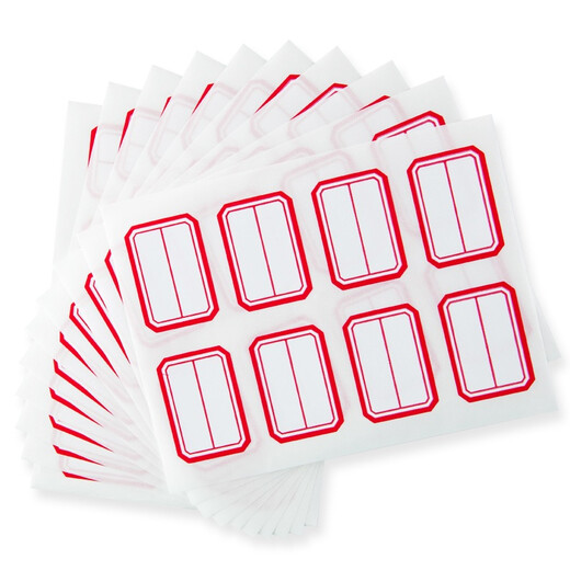Guangbo 80 pièces 23 * 33 mm / cadre rouge