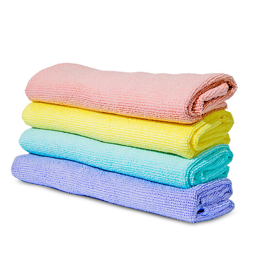 Miaojie extra large microfiber rag 40*40cm 4 pieces, car wash towel absorbent, special for wiping cars
