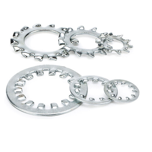 XMSJ iron external tooth lock washer gasket internal tooth stop washer stop washer anti-loosening washer metal gasket 3 external teeth 500 pieces