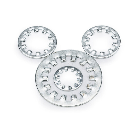 XMSJ iron external tooth lock washer gasket internal tooth stop washer stop washer anti-loosening washer metal gasket 3 external teeth 500 pieces