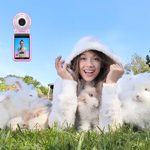 99 new CASIO EX-FR100L digital camera stand-alone version (30-inch 10.2 million pixels F28 aperture) beauty selfie camera pink