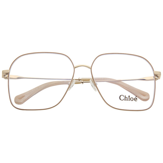 CHLOE Women's Nude Pink Frame Gold Spring Temple Optical Glasses Frame CE2135 798 59mm