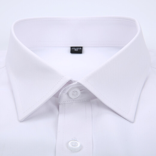 Camisa de manga larga de los hombres Zomes New White Business Decoración formal Free Ironing Camisa Ropa profesional Ropa de trabajo de gran tamaño Panel plano Pure White 41 (140-150Jin [Jin equivale a 0.5 kg])