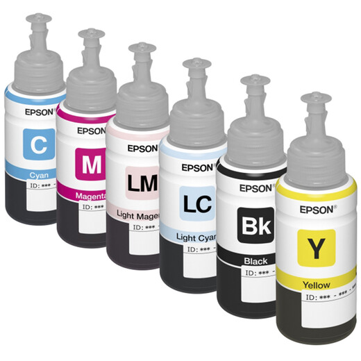 EPSON T674 Tinte L801 L810 L805 L850 L1800 Drucker Original Tintenpatrone Farbkassette 673 EPSON 674 [6 Farben 1 Set, erhalten 30 Yuan Red Envelope]